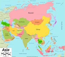 Image result for Asia Map English