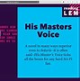 Image result for His Master Voice with a Clock