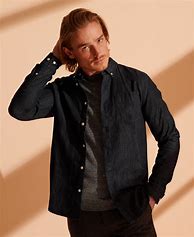 Image result for Denim Button Down Shirt