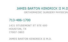 Image result for Dr. James Kendrick Houston TX