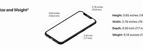 Image result for iPhone X Specs Length