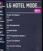 Image result for LG TV Hotel Mode Unlock