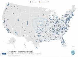 Image result for Lowe's Locations Map