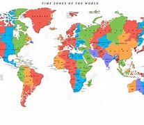 Image result for World Map with Time Zones