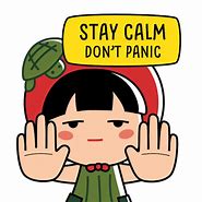 Image result for Don't Panic Image Cartoon