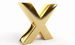 Image result for Large Golden Letter X