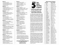 Image result for 5 Day Bible Reading Plan