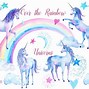 Image result for Unicorn with Rainbow Clip Art