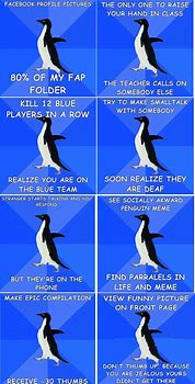 Image result for Socially Awkward Penguin Meme