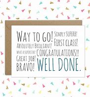 Image result for Job Well Done Cards