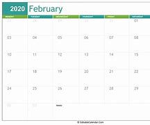 Image result for Printable Editable February Calendar