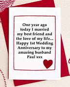 Image result for 1st Wedding Anniversary Cards
