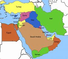 Image result for Large Map of the Middle East