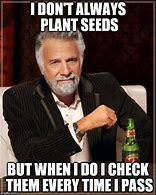 Image result for Planting Seeds Meme