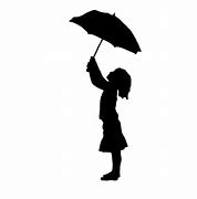 Image result for Rainbow Girl with Umbrella Silhouette