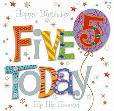 Image result for 5th Birthday Cards for Girls