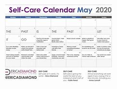 Image result for May Self-Care Calendar