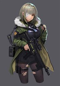 Image result for Anime Soldier Girl Drawing