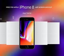 Image result for Apple iPhone 8 Gold Mockup Home Screen