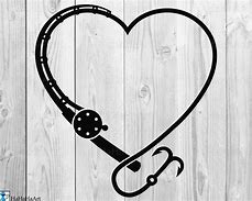 Image result for Fishing Hook Heart Graphic