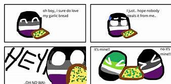 Image result for Aroace Garlic Bread Meme