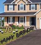 Image result for 70th Birthday Yard Decorations
