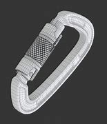 Image result for Carabiner Clip 3D Model