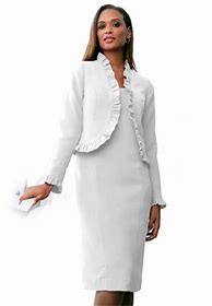 Image result for Plus Size White Jacket Dresses