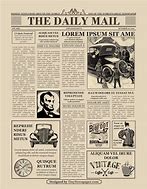 Image result for Old Newspaper Drawing