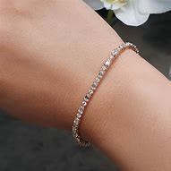 Image result for Rose Gold Diamond Tennis Bracelet