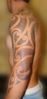 Image result for Tribal Shoulder Sleeve Tattoos