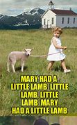 Image result for Mary Had a Little Lamb Meme