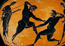 Image result for Greek Wrestling Art Print
