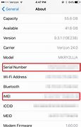 Image result for iPad Imei Number