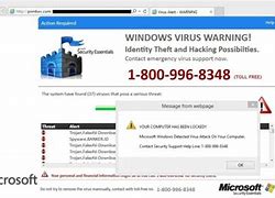 Image result for Real Microsoft Virus Pop Up