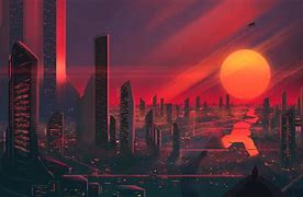 Image result for Sci-Fi Cityscape Canvas