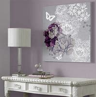 Image result for Wall Art with Grey and Purple