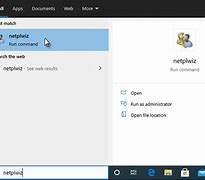 Image result for How to Open Netplwiz