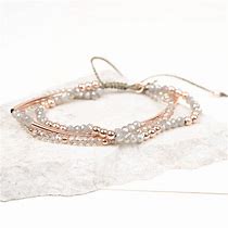 Image result for Rose Gold Bead Bracelet