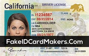 Image result for Fake California Drivers License Template