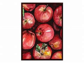 Image result for red apples wall art