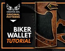 Image result for Leather Biker Wallet Pattern