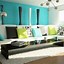 Image result for Turquoise Curtains Living Room