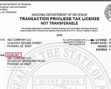 Image result for Arizona Seller's Permit