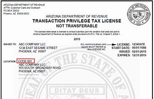 Image result for Arizona State Business License