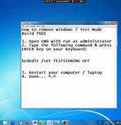 Image result for Test Mode Windows 7