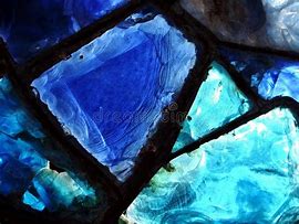 Image result for Broken Pieces of Blue Stained Glass