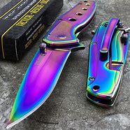 Image result for Pocket Sharp Rainbow Knife