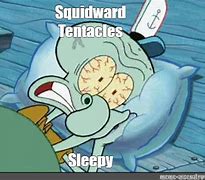 Image result for Squidward Sleeping Meme