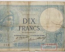 Image result for Dix Francs 10 Paper Money